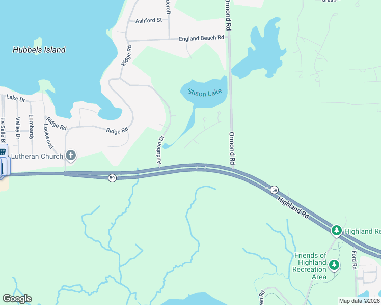 map of restaurants, bars, coffee shops, grocery stores, and more near 4094 Lake Stison Drive in White Lake charter Township