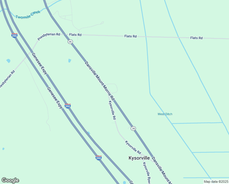map of restaurants, bars, coffee shops, grocery stores, and more near 7571 New York 36 in Dansville