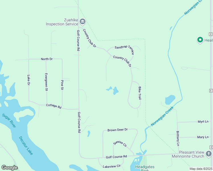 map of restaurants, bars, coffee shops, grocery stores, and more near N4123 Eagle Dr in Brodhead