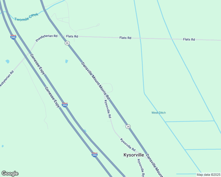 map of restaurants, bars, coffee shops, grocery stores, and more near 7571 New York 36 in Dansville