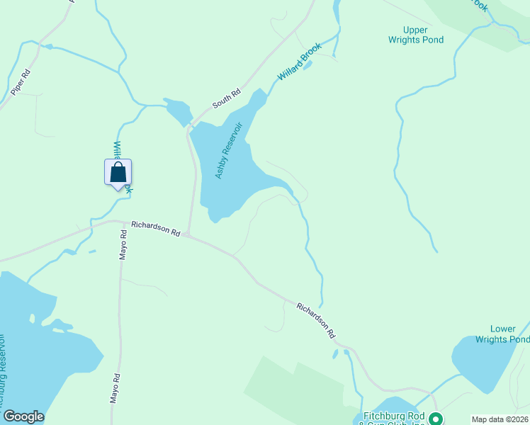map of restaurants, bars, coffee shops, grocery stores, and more near 55 Deer Bay Road in Ashby