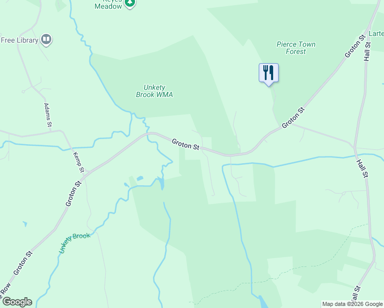 map of restaurants, bars, coffee shops, grocery stores, and more near 440 Groton Street in Dunstable