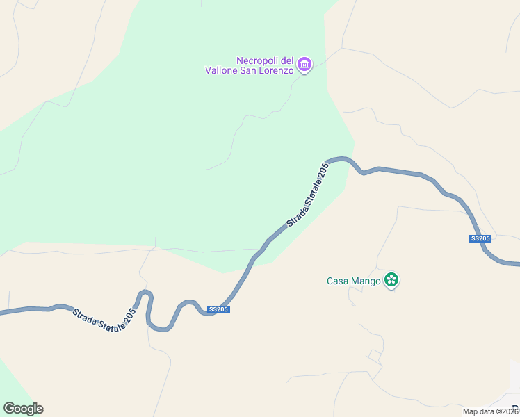 map of restaurants, bars, coffee shops, grocery stores, and more near 22 Strada Statle 205 in Provincia di Terni