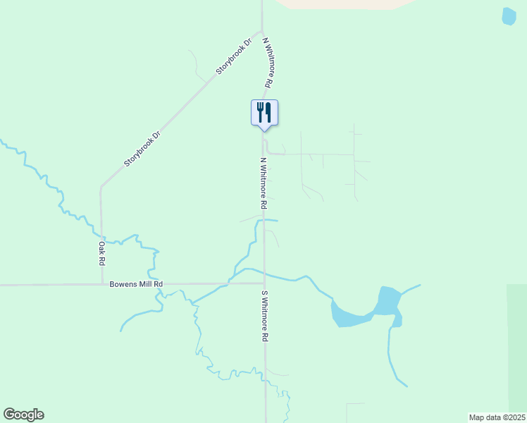 map of restaurants, bars, coffee shops, grocery stores, and more near 290 North Whitmore Road in Hastings