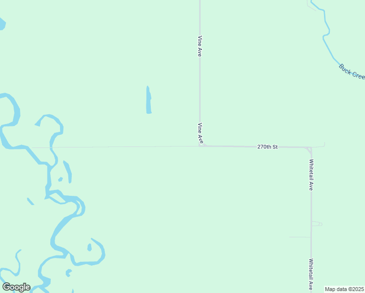 map of restaurants, bars, coffee shops, grocery stores, and more near 270th Street in Bremer County