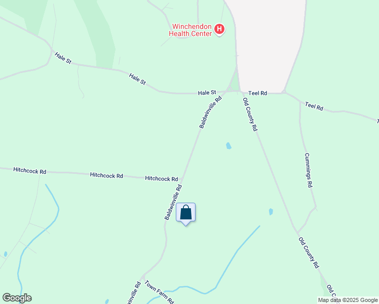 map of restaurants, bars, coffee shops, grocery stores, and more near 17 Baldwinville Road in Winchendon