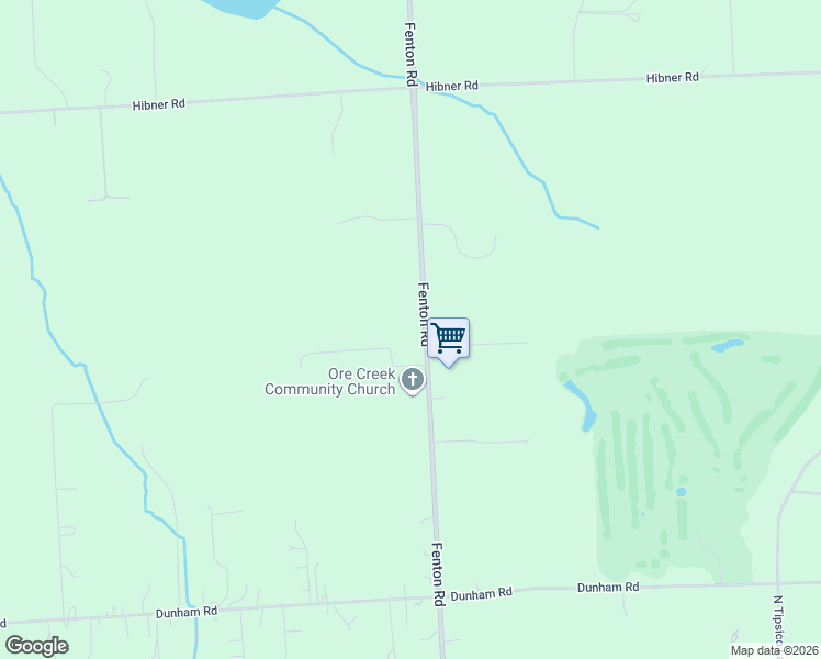 map of restaurants, bars, coffee shops, grocery stores, and more near 3511 Fenton Road in Hartland