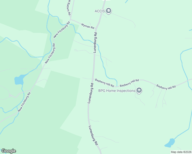 map of restaurants, bars, coffee shops, grocery stores, and more near 109 Lunenburg Road in Townsend