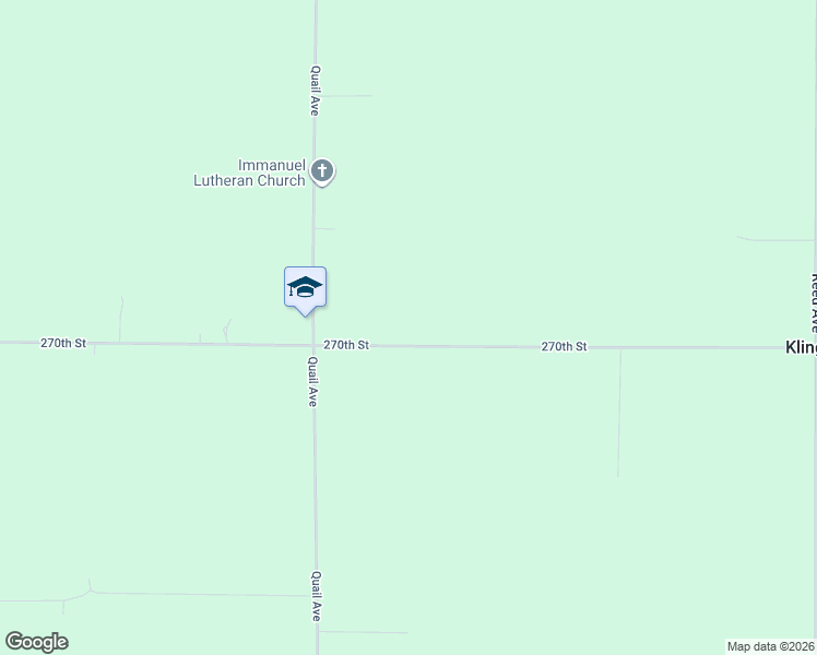 map of restaurants, bars, coffee shops, grocery stores, and more near 2613 270th Street in Readlyn