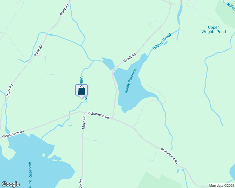 map of restaurants, bars, coffee shops, grocery stores, and more near 892 South Road in Ashby