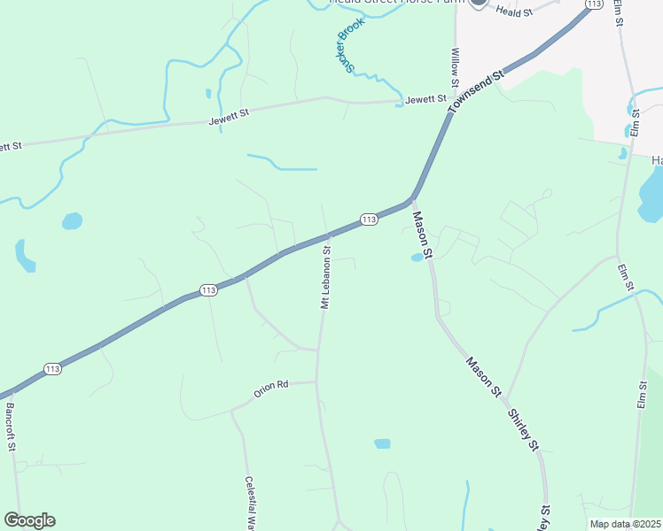 map of restaurants, bars, coffee shops, grocery stores, and more near 4 Mount Lebanon Street in Pepperell