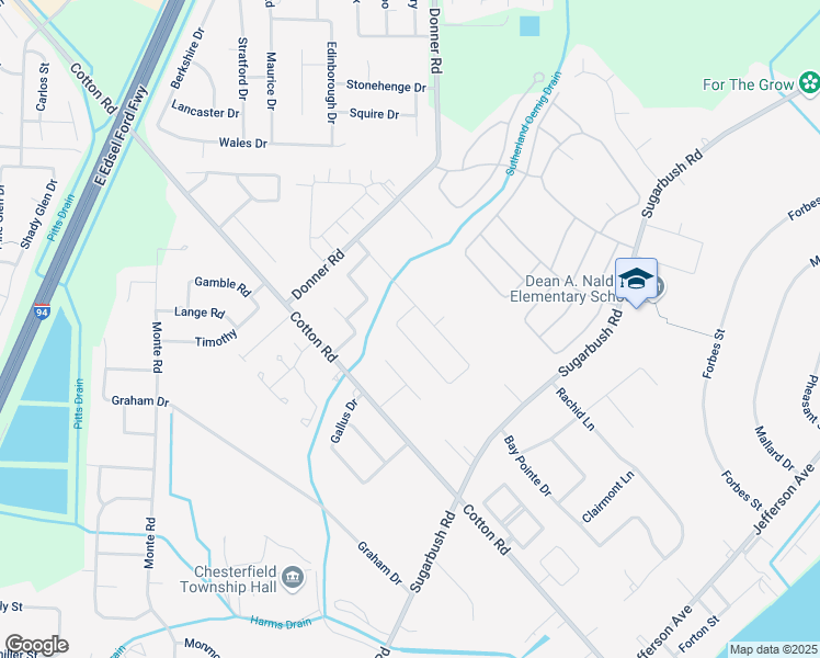 map of restaurants, bars, coffee shops, grocery stores, and more near 28613 Iris Drive in New Baltimore