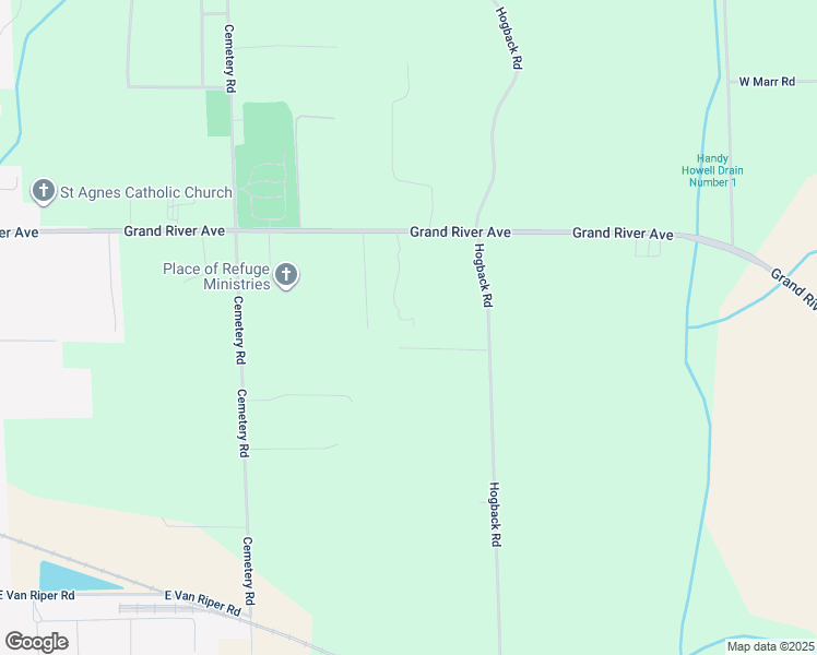 map of restaurants, bars, coffee shops, grocery stores, and more near 6677 West Grand River Avenue in Fowlerville