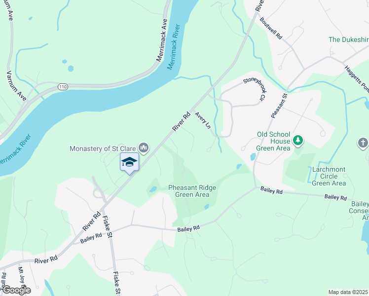 map of restaurants, bars, coffee shops, grocery stores, and more near 426 River Road in Andover