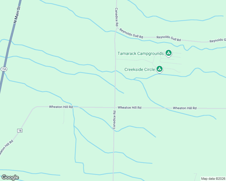 map of restaurants, bars, coffee shops, grocery stores, and more near 7468 Canadice Road in Springwater
