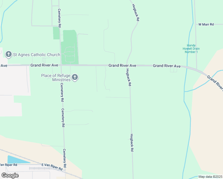 map of restaurants, bars, coffee shops, grocery stores, and more near 6677 West Grand River Road in Fowlerville