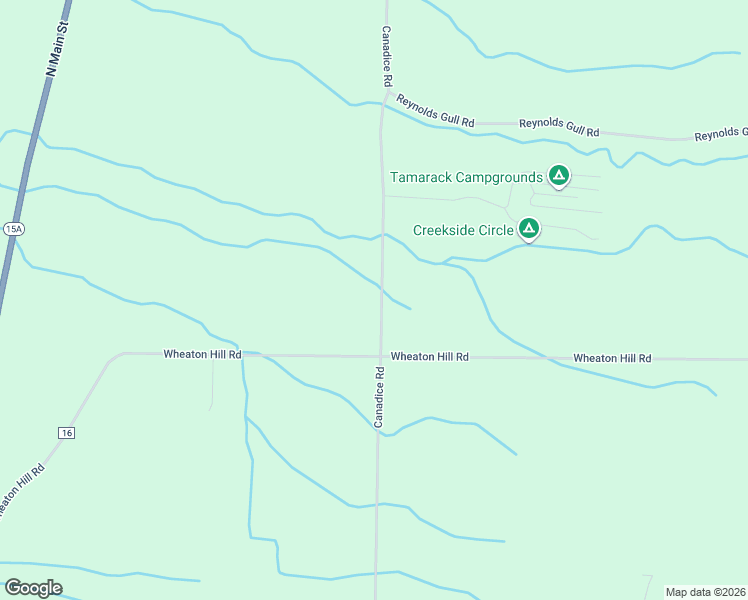 map of restaurants, bars, coffee shops, grocery stores, and more near 7468 Canadice Road in Springwater