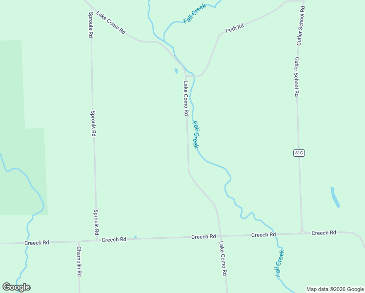 map of restaurants, bars, coffee shops, grocery stores, and more near 841 Lake Como Road in Cortland