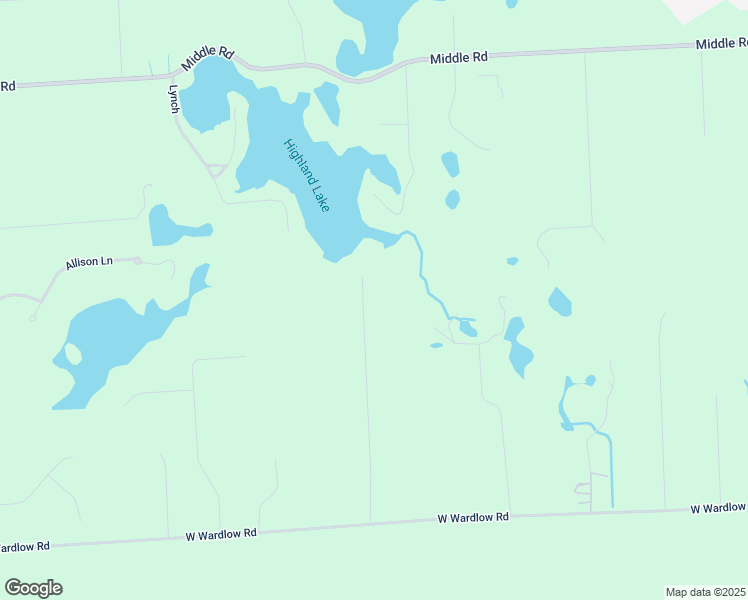 map of restaurants, bars, coffee shops, grocery stores, and more near in Highland Charter Township