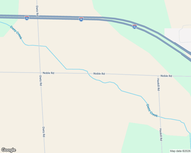 map of restaurants, bars, coffee shops, grocery stores, and more near 3720 Noble Road in Williamston
