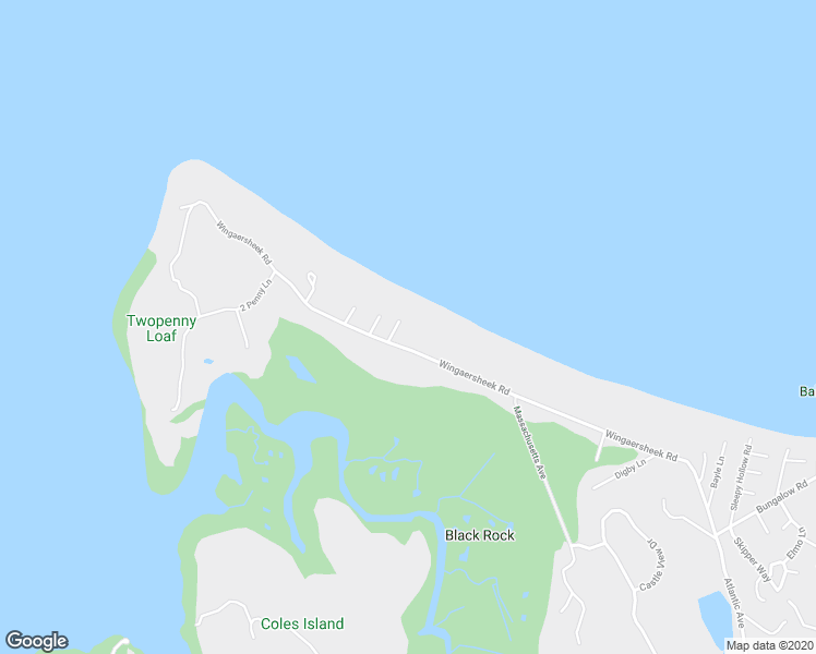 map of restaurants, bars, coffee shops, grocery stores, and more near 79 Wingaersheek Road in Gloucester