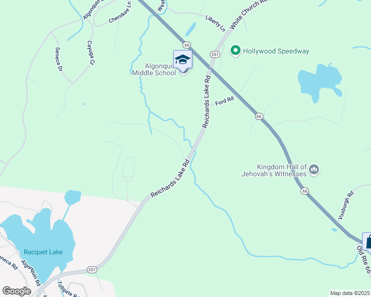 map of restaurants, bars, coffee shops, grocery stores, and more near 253 Reichards Lake Road in Averill Park