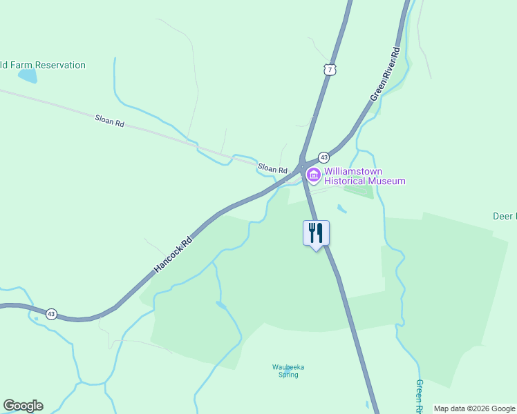 map of restaurants, bars, coffee shops, grocery stores, and more near 22-278 Hancock Road in Williamstown