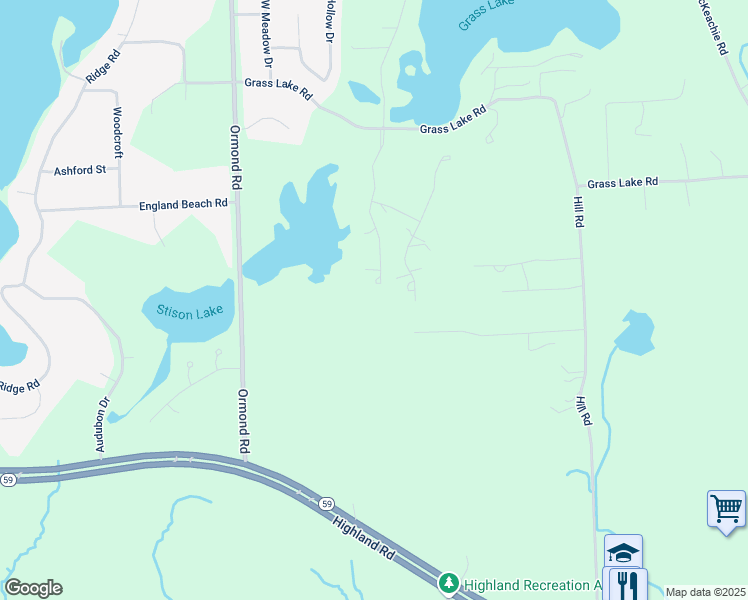 map of restaurants, bars, coffee shops, grocery stores, and more near 2333 Cumberland Drive in White Lake charter Township