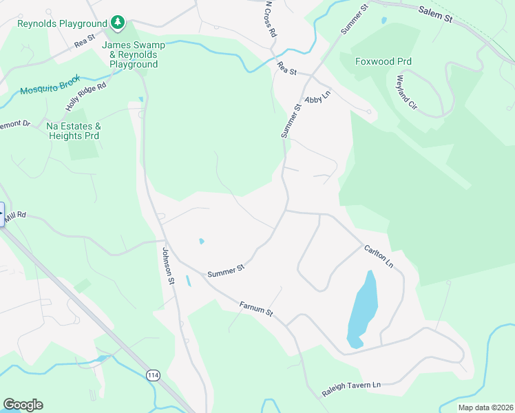 map of restaurants, bars, coffee shops, grocery stores, and more near 313 Summer Street in North Andover