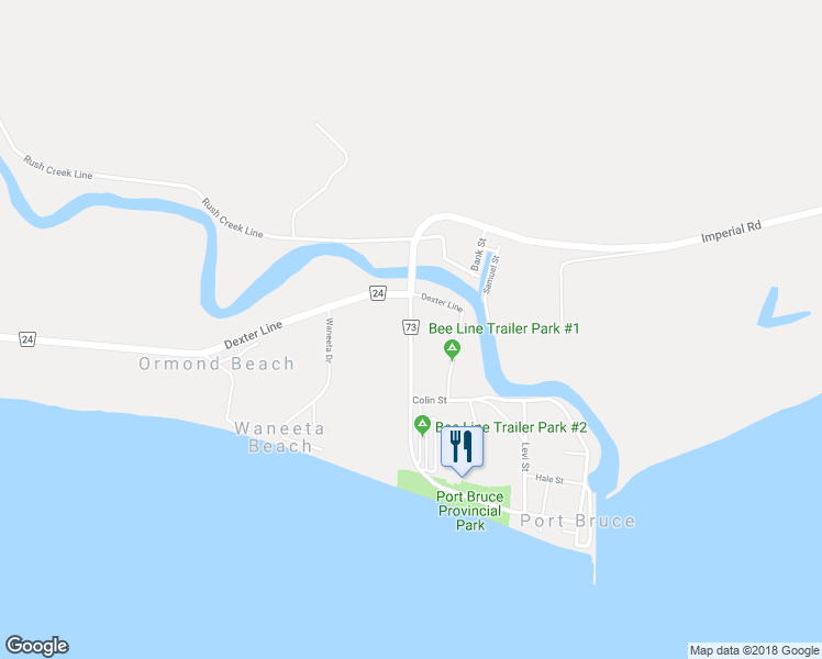map of restaurants, bars, coffee shops, grocery stores, and more near 3600 Imperial Road in Aylmer