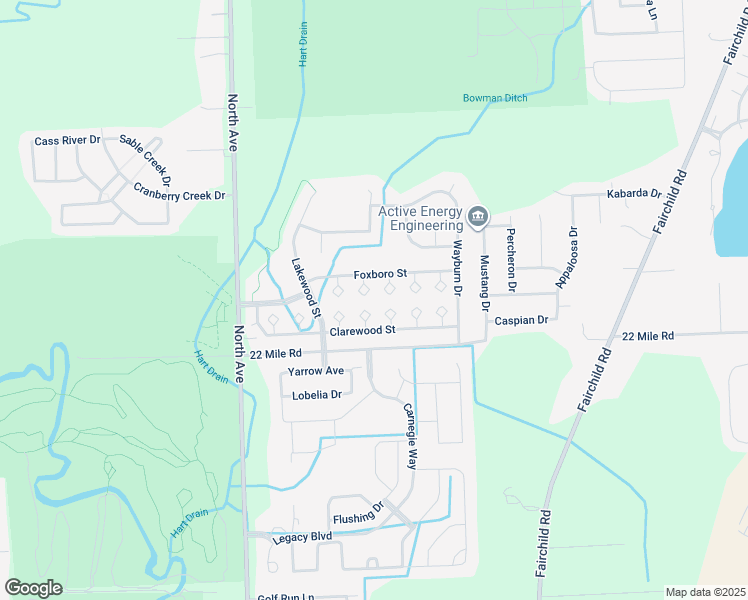 map of restaurants, bars, coffee shops, grocery stores, and more near 49119 Shannon Court in Macomb