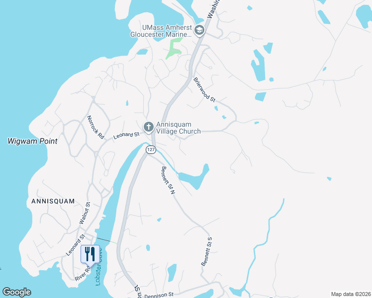 map of restaurants, bars, coffee shops, grocery stores, and more near 12 Dorset Drive in Gloucester