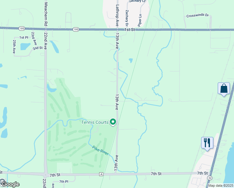 map of restaurants, bars, coffee shops, grocery stores, and more near 359 13th Avenue in Racine