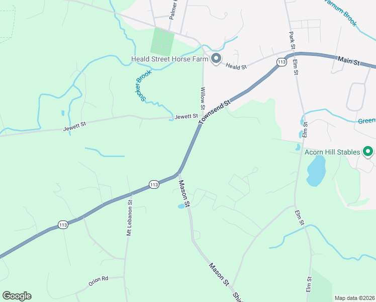 map of restaurants, bars, coffee shops, grocery stores, and more near 57 Massachusetts 113 in Pepperell