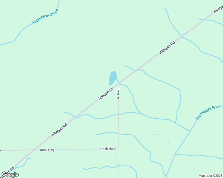 map of restaurants, bars, coffee shops, grocery stores, and more near 6520 Allegan Road in Vermontville