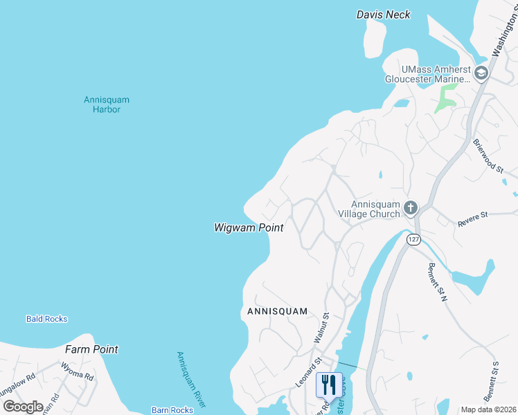 map of restaurants, bars, coffee shops, grocery stores, and more near in Gloucester