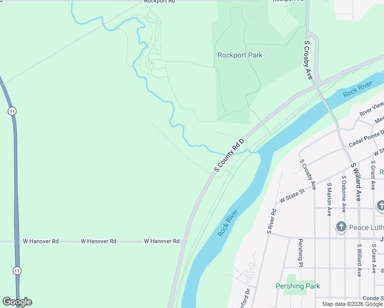 map of restaurants, bars, coffee shops, grocery stores, and more near 1400 Afton Road in Janesville