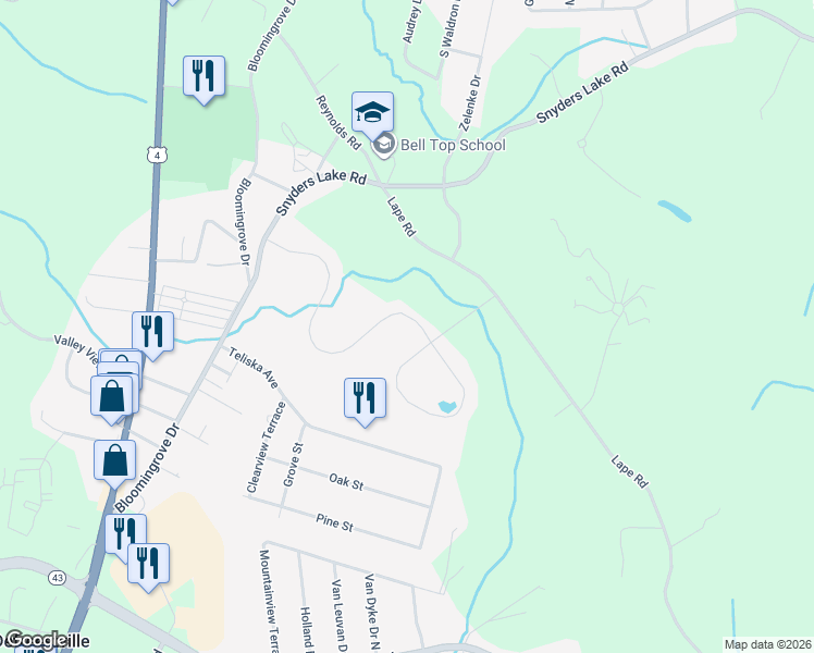 map of restaurants, bars, coffee shops, grocery stores, and more near 37 Haywood Lane in Rensselaer