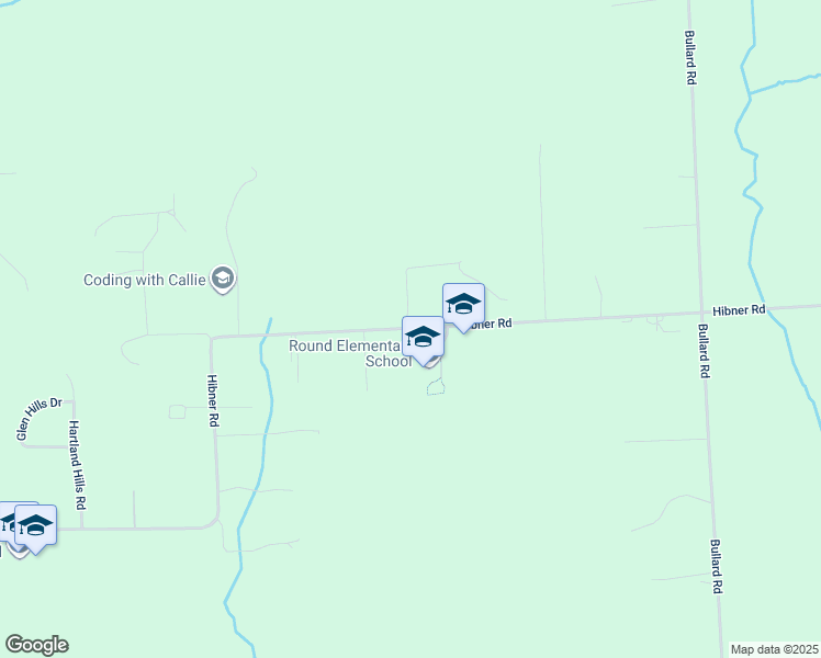 map of restaurants, bars, coffee shops, grocery stores, and more near 11550 Hibner Road in Hartland