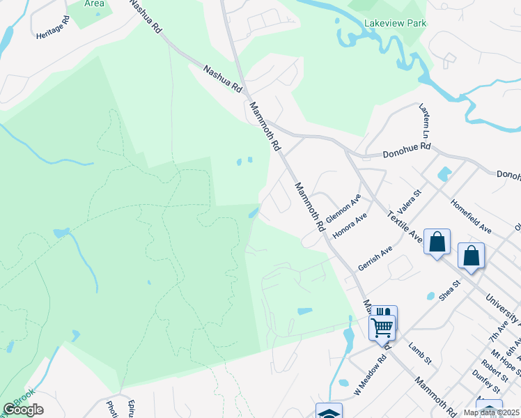 map of restaurants, bars, coffee shops, grocery stores, and more near 56 Gumpus Road in Dracut