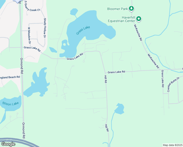 map of restaurants, bars, coffee shops, grocery stores, and more near 2301 Hill Road in White Lake charter Township