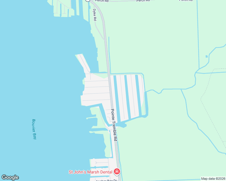 map of restaurants, bars, coffee shops, grocery stores, and more near 7436 Dyke Road in Clay Township