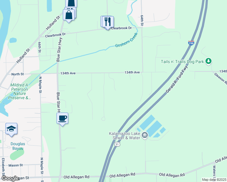 map of restaurants, bars, coffee shops, grocery stores, and more near 3338 Clearbrook Green in Saugatuck
