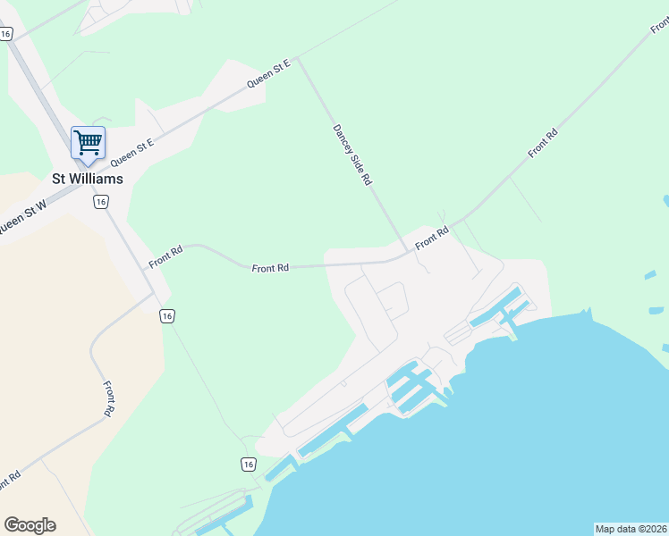 map of restaurants, bars, coffee shops, grocery stores, and more near 1026 Front Road in Norfolk