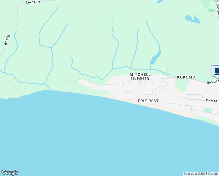 map of restaurants, bars, coffee shops, grocery stores, and more near 562 George Street in Port Stanley