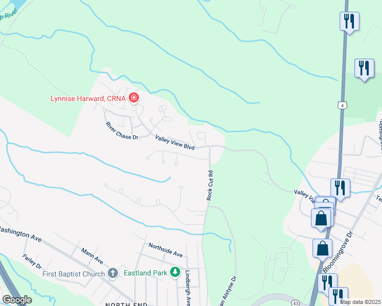 map of restaurants, bars, coffee shops, grocery stores, and more near 9 Falcon Chase in Rensselaer