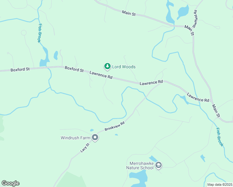 map of restaurants, bars, coffee shops, grocery stores, and more near 56-80 Lawrence Road in Boxford
