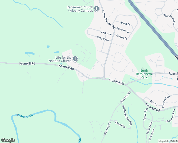 map of restaurants, bars, coffee shops, grocery stores, and more near 289 Schoolhouse Road in Albany