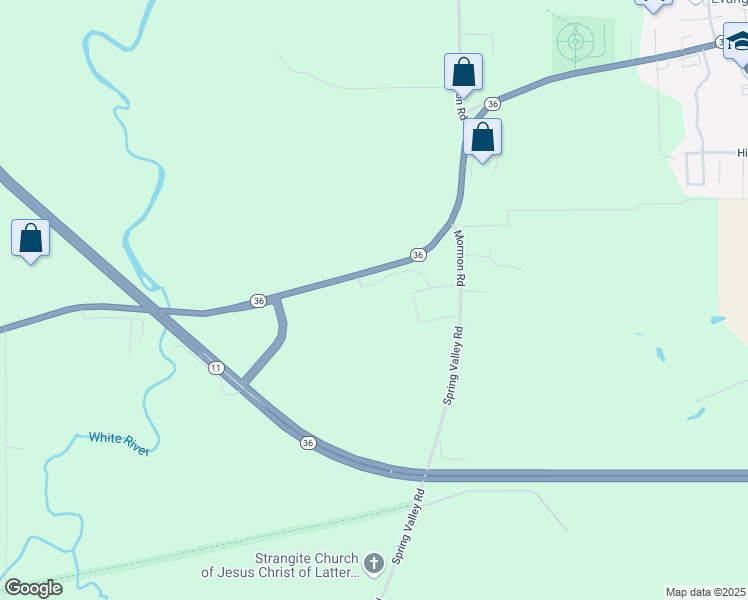 map of restaurants, bars, coffee shops, grocery stores, and more near 709 Spring Valley Road in Burlington
