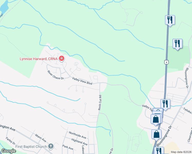 map of restaurants, bars, coffee shops, grocery stores, and more near 302 Cedar Run in Rensselaer